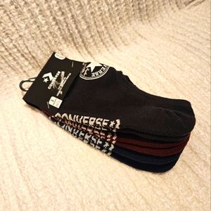 Converse Women's 3 Pack Flat Knit Ultra Low Socks No Show Made For Chucks Shoe